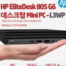 HP EliteDesk 805 G6 데스크탑 Mini PC-L3WP